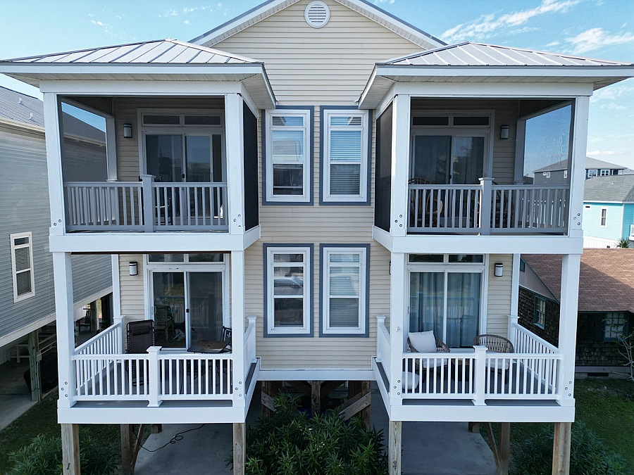 Custom covered porch build