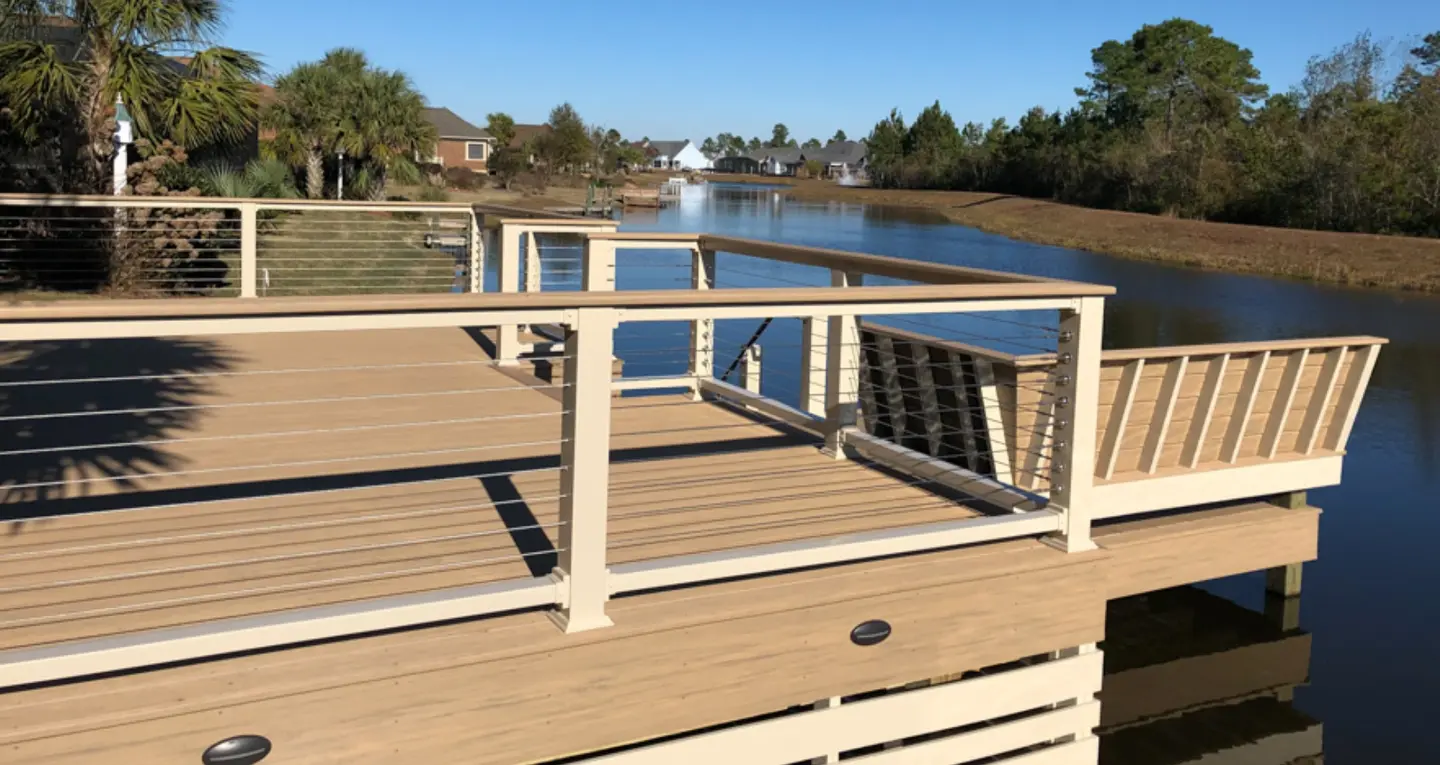 Deck railing installation