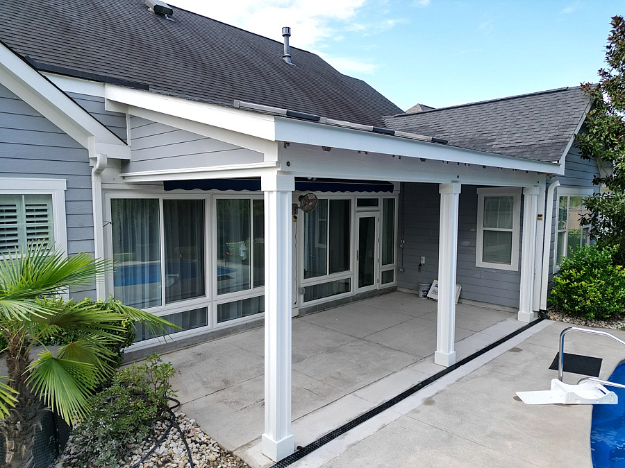 Small covered porch design