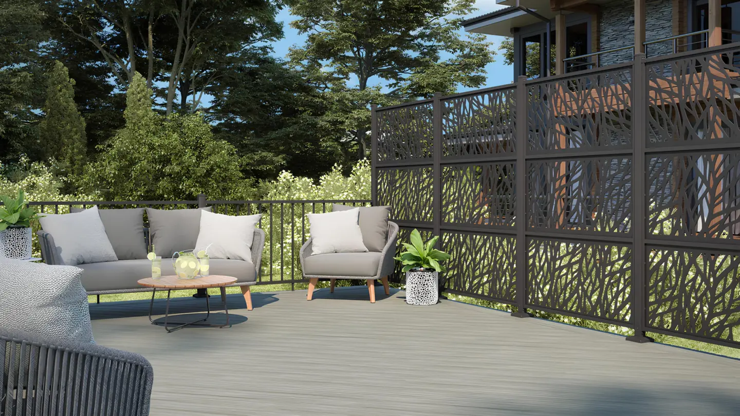 Stock Deckorators venture saltwater wildwood privacy screen