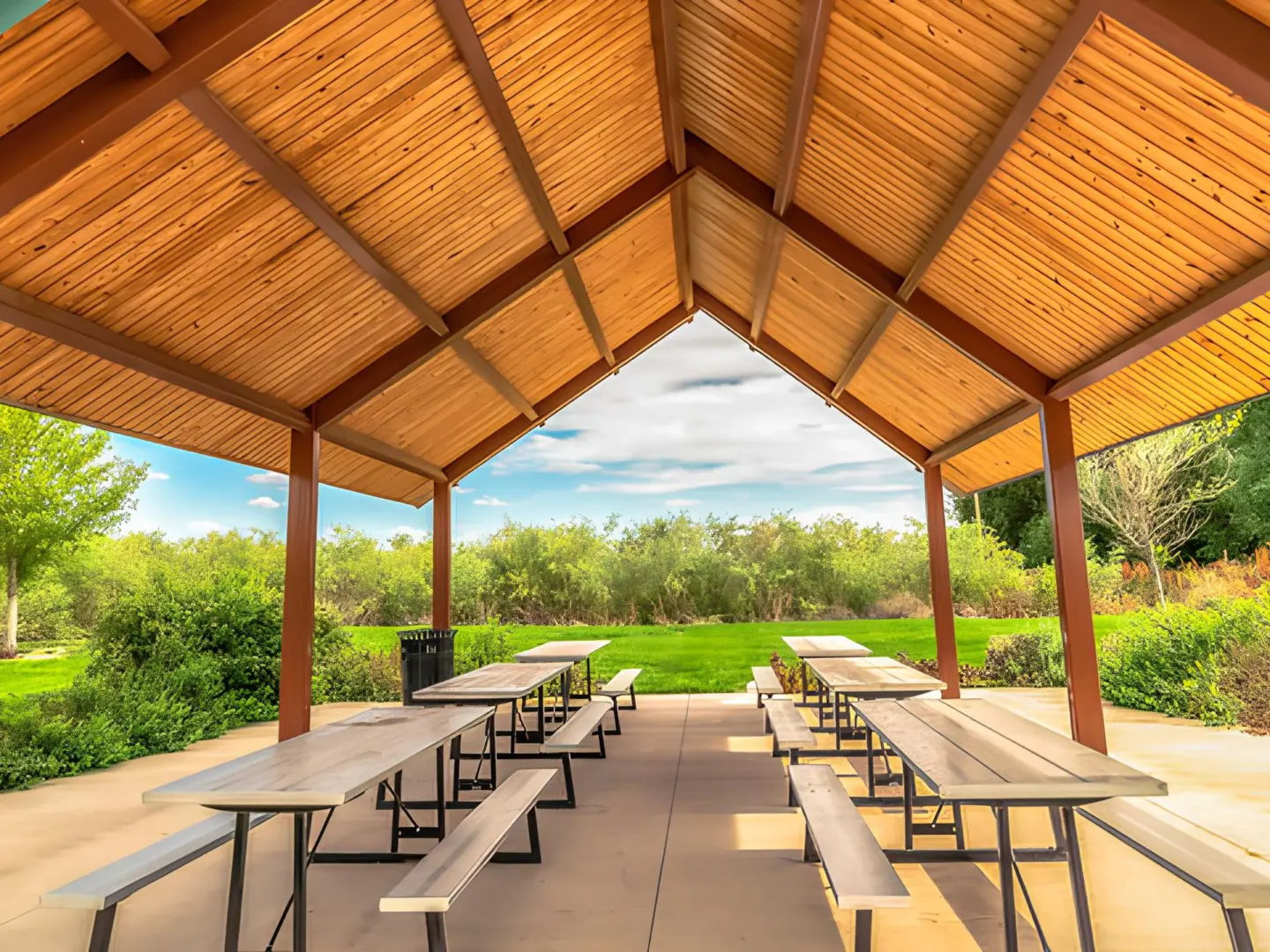 Stock Interior View Of A Pavilion
