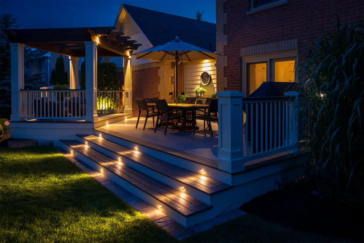 Stock guest area deck lighting